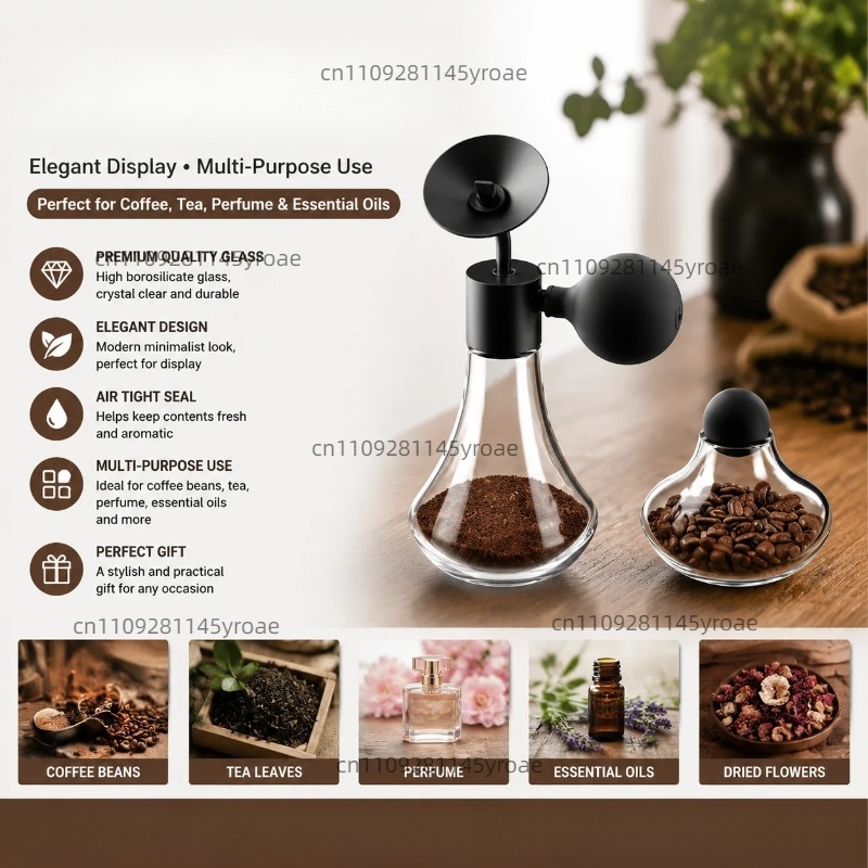 Coffee Tea - Glass Aroma Sample Bottle Coffee Bean