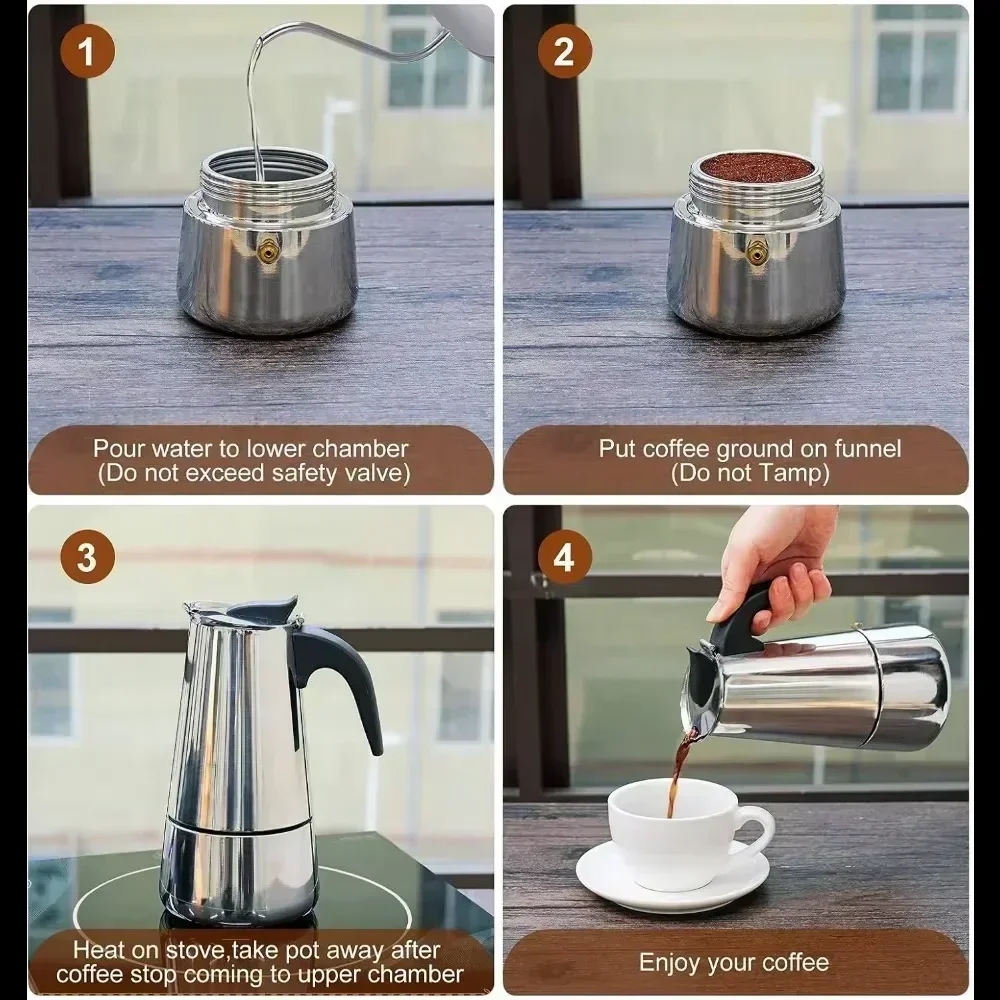 Coffee Maker Moka Pot 50ml-600 - Coffee Tea Chocolate 评论和价格