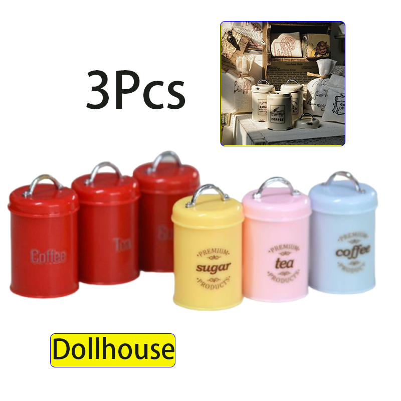 3Pcs Miniature Dollhouse Mini  - Coffee Tea 评论和价格