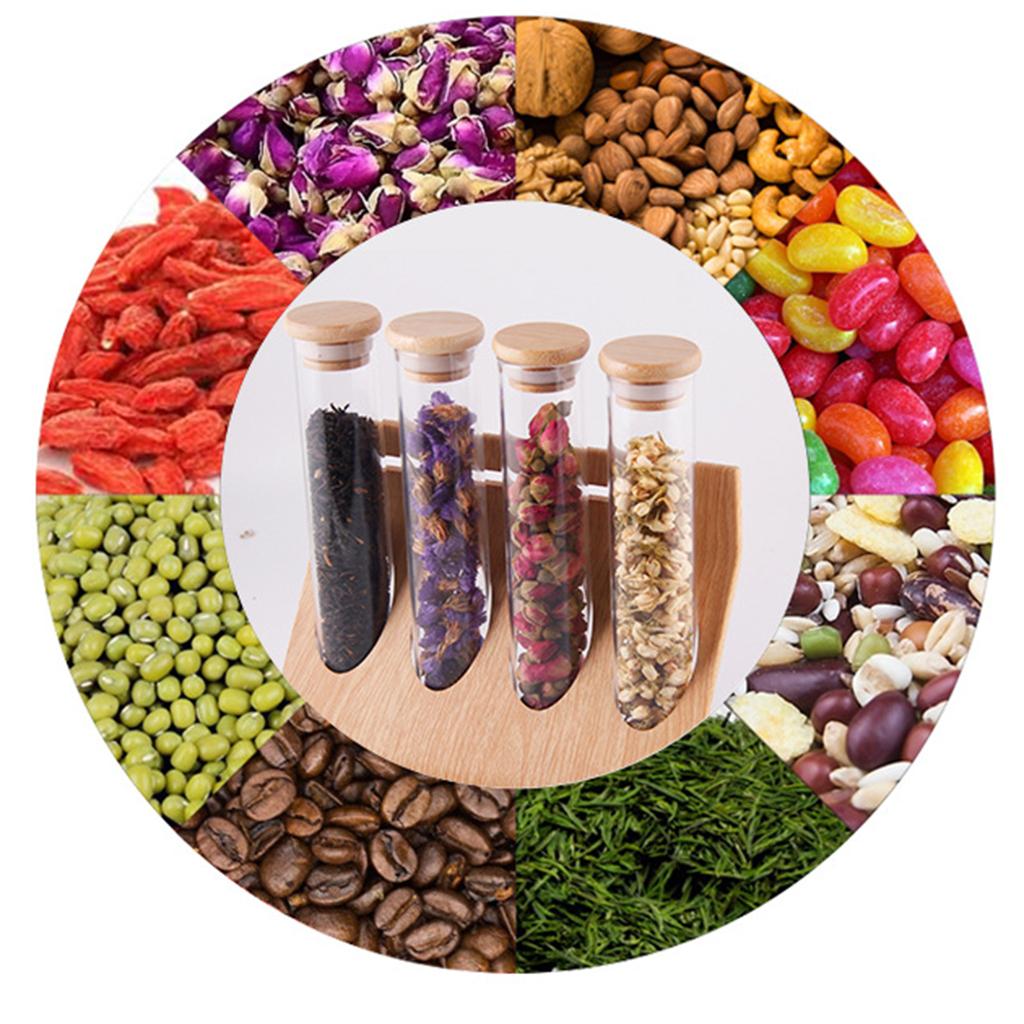 Glass Tube Storage Rack Visibl - Coffee Tea 评论和价格