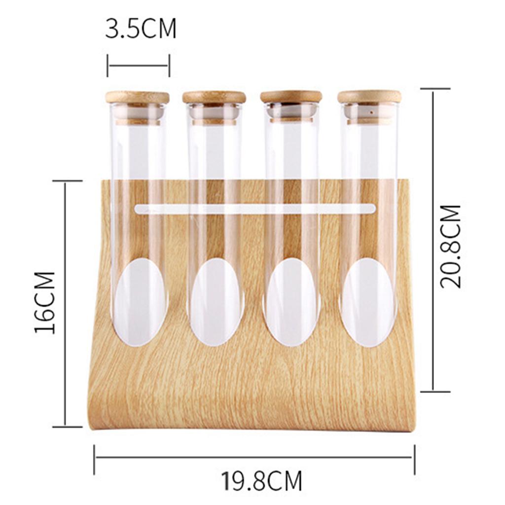 Glass Tube Storage Rack Visibl - Coffee Tea 评论和价格