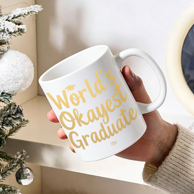 Funny gilded font ceramic mug, - Coffee Tea Font 评论和价格