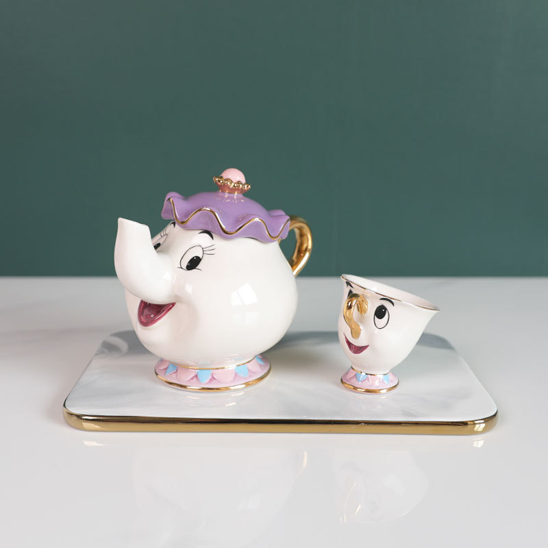 Hot Teapot Cartoon Beauty And  - Coffee Tea Box 评论和价格