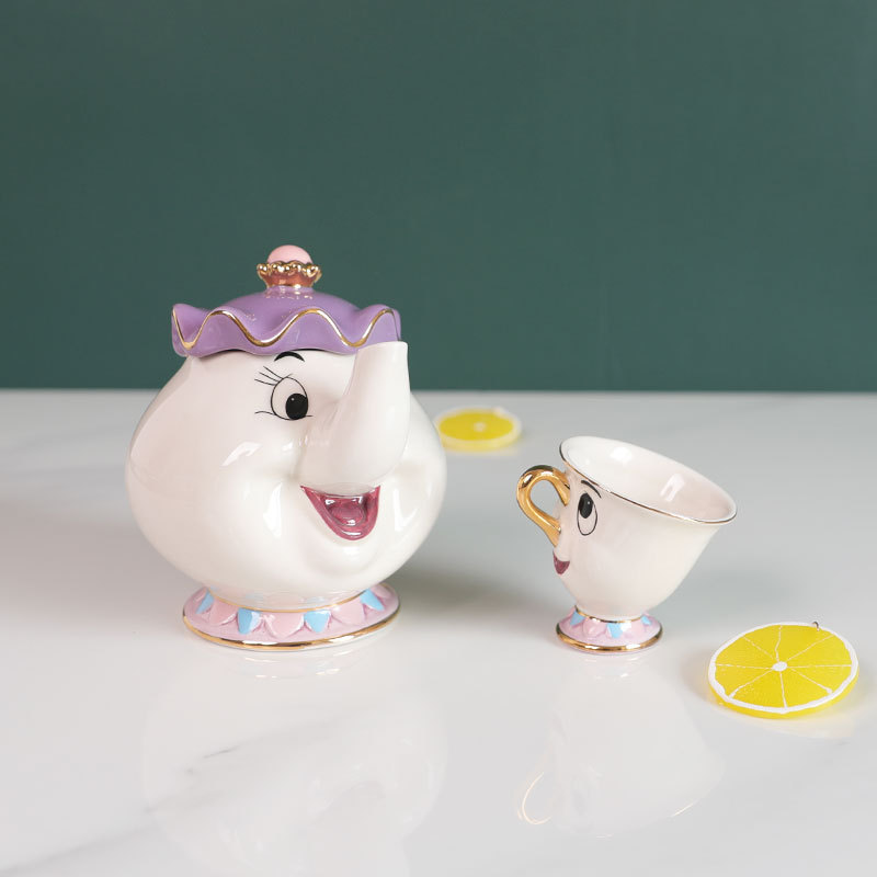Hot Teapot Cartoon Beauty And  - Coffee Tea Box 评论和价格