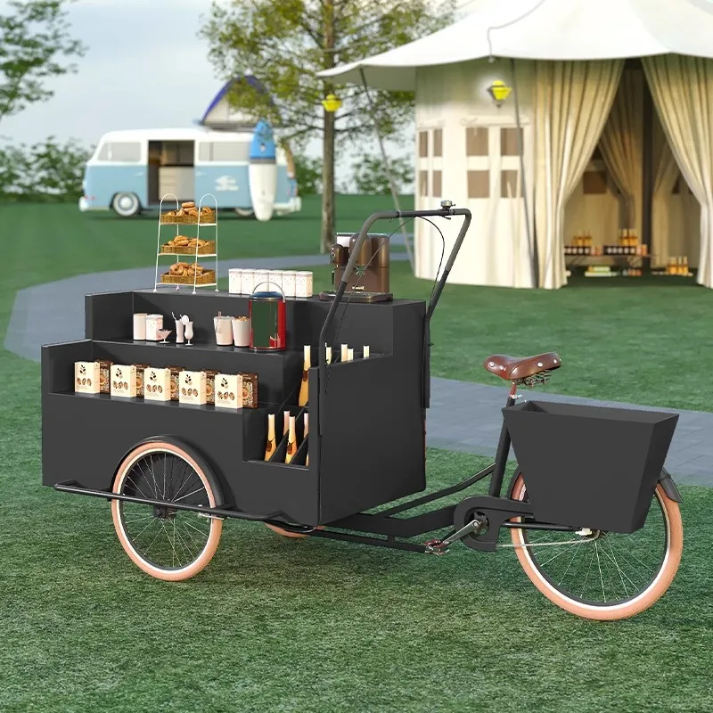 Mobile Tricycle Display Stand  - Coffee Tea Vendor 评论和价格