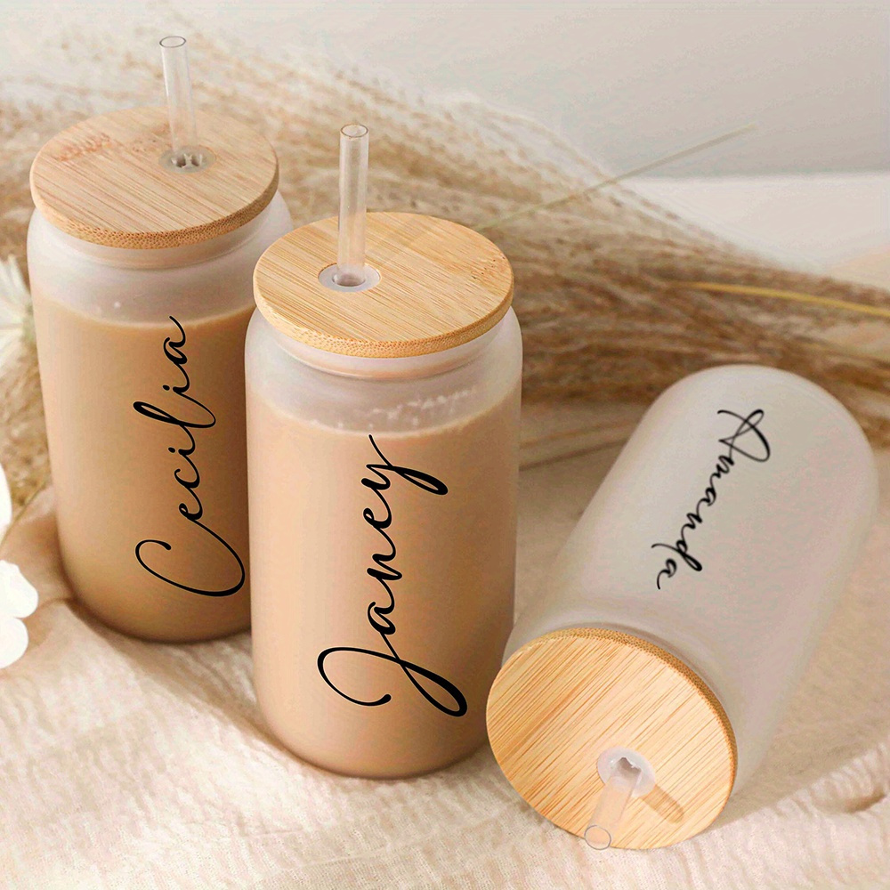 Personalized Name Bamboo Cover - Coffee Tea Font 评论和价格