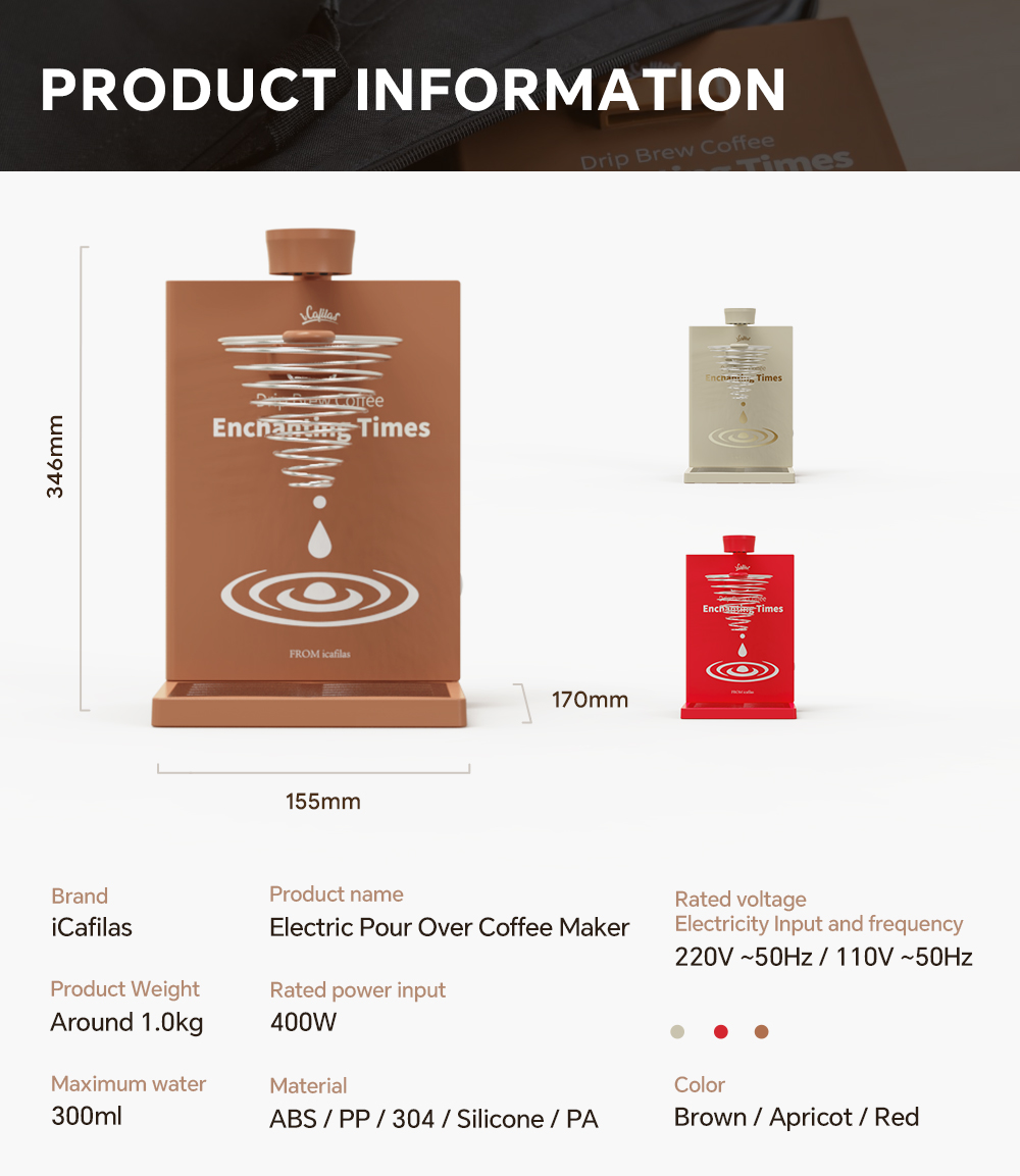 iCafilas Portable Foldable Ele - Coffee Tea Machine For Home 评论和价格