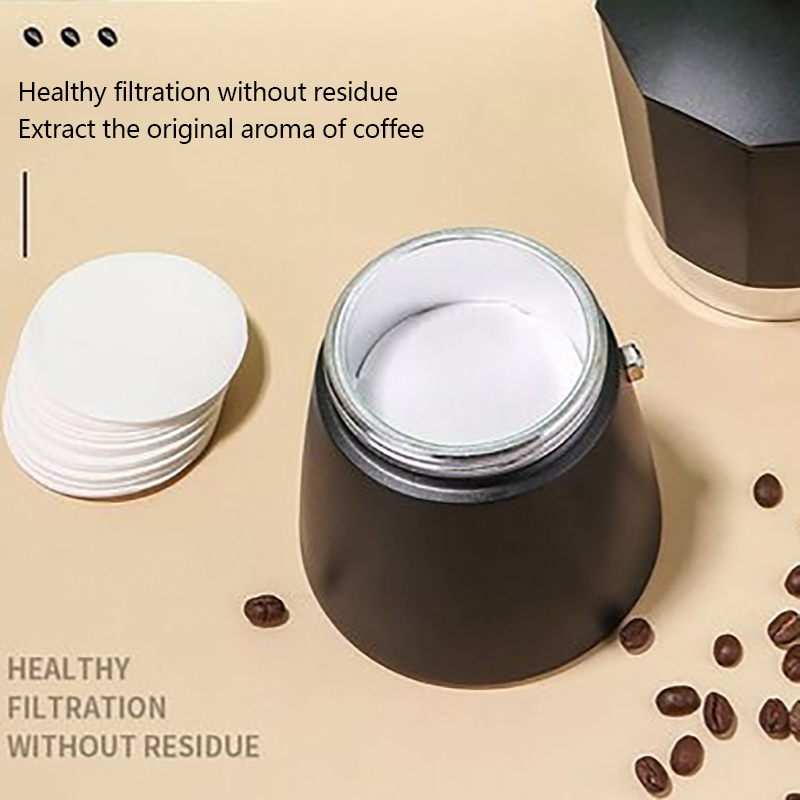 100Pcs Round Coffee Filter Pap - Coffee Tea Chocolate 评论和价格