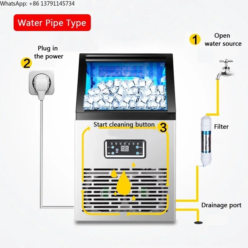 60FF Ice Maker 60kg Commercial - Coffee Tea Machine For Home 评论和价格
