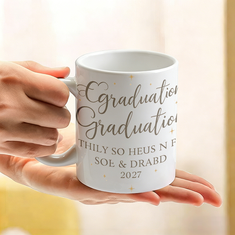 Gilded Font & Star Ceramic Mug - Coffee Tea Font 评论和价格