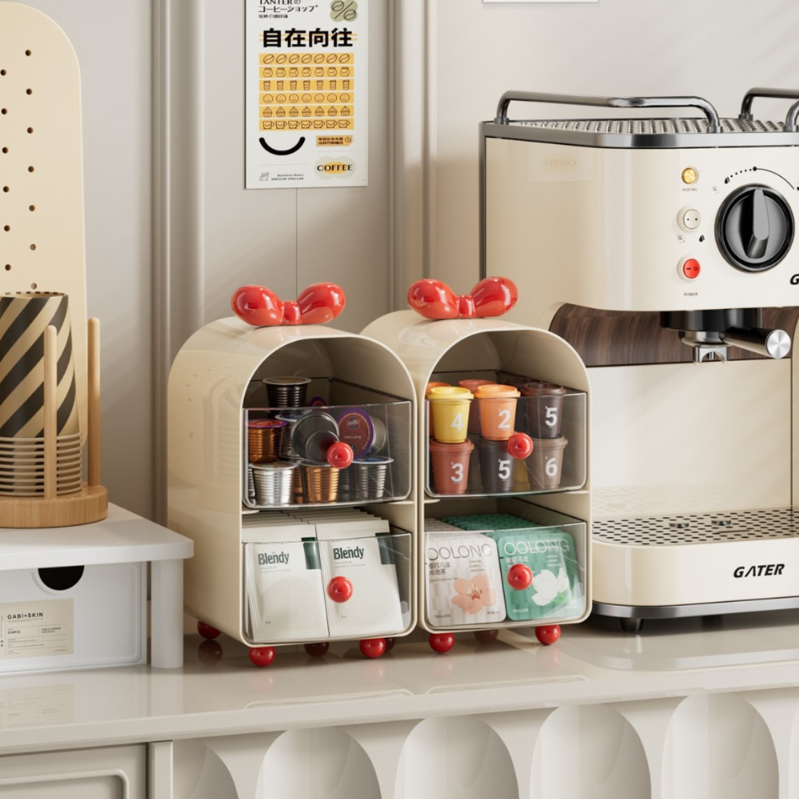 Creamy Coffee Capsule Organize - Coffee Tea Box 评论和价格