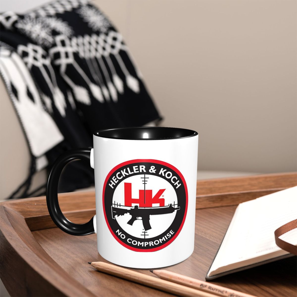 Heckler Koch Hk Logo Mug Funny - Coffee Tea Hk 评论和价格