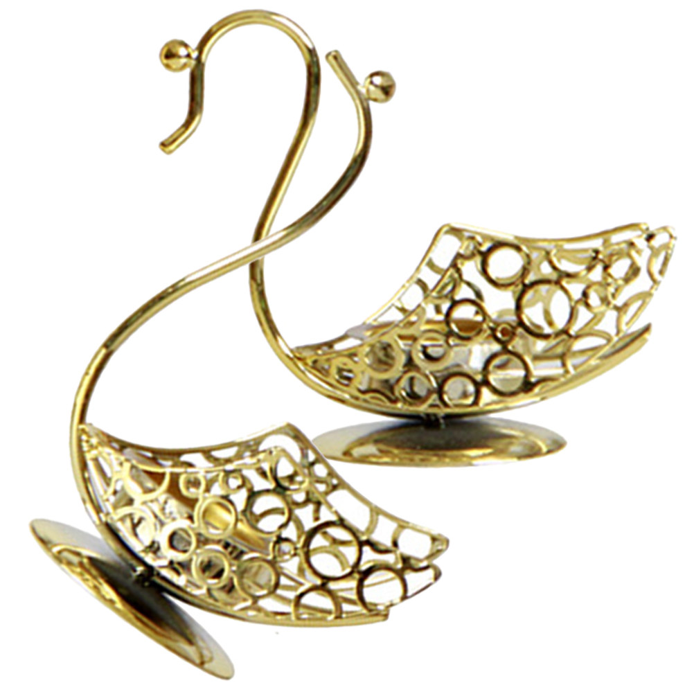 1Pair Iron Swan Desktop Decor  - Coffee Tea Library 评论和价格