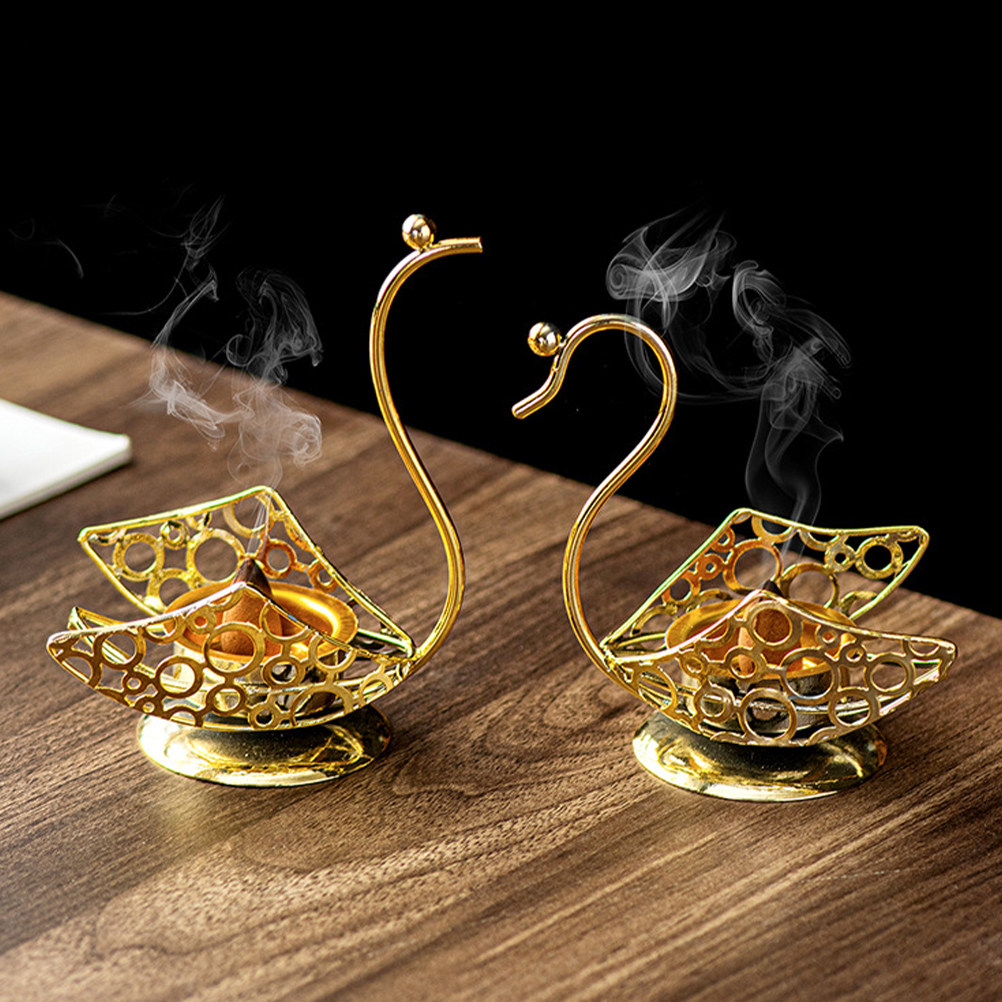 1Pair Iron Swan Desktop Decor  - Coffee Tea Library 评论和价格
